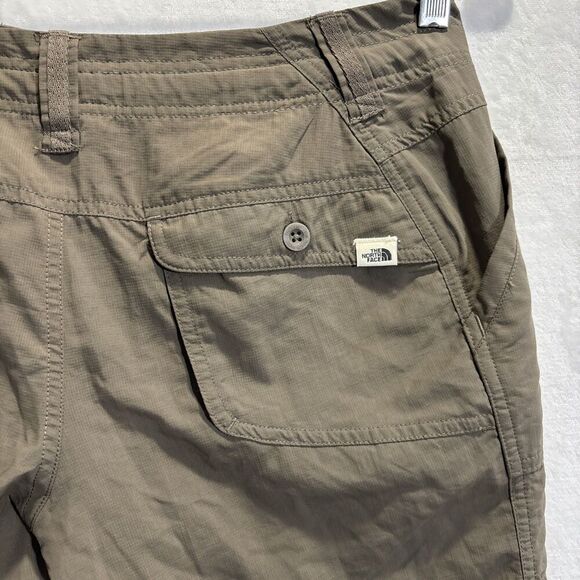 The North Face Roll-Up ARRF Shorts Women's 2 Long Green Nylon Hiking Outdoors - Picture 9 of 16